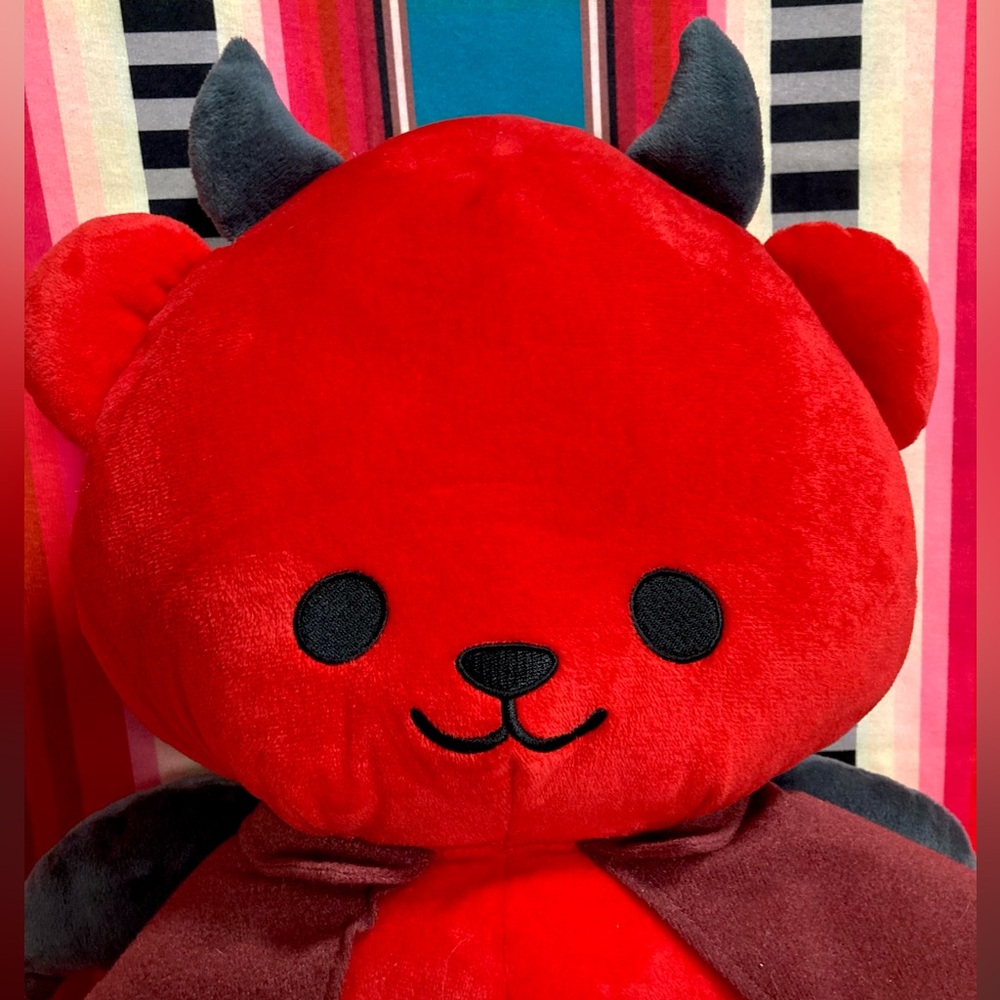 Fukuya Halloween Goth Bat Devil 🦇 Big Plush 14" Vampire Bear Bat